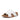 Men White  Leather Pool Slides