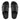 Men Black Pool Slide In Leather