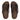 Men Chocolate Brown Freeway Pool Slide In Leather