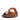 Men Light Tan  Moc Adjustable Stripe-Embossed Leather Slides