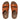 Men Light Tan Chi Stripe-Embossed Leather Slides