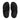 Men Black/Neon Orange  Water-Resistant Perf Toe-Post Sandals