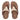 Men Light Tan   Buckle Two-Tone Canvas Toe-Thongs