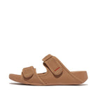 Men Classic Tan/Wild Orange  Moc  Adjustable Water-Resistant Slides