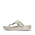 Men Clay Grey/Leaf Green Trakk  Adj. W-Resistant Mesh Toe-Post Leather Sandals