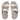 Men Grey Leather  Slides