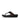 Men Black Polyester  Sandals